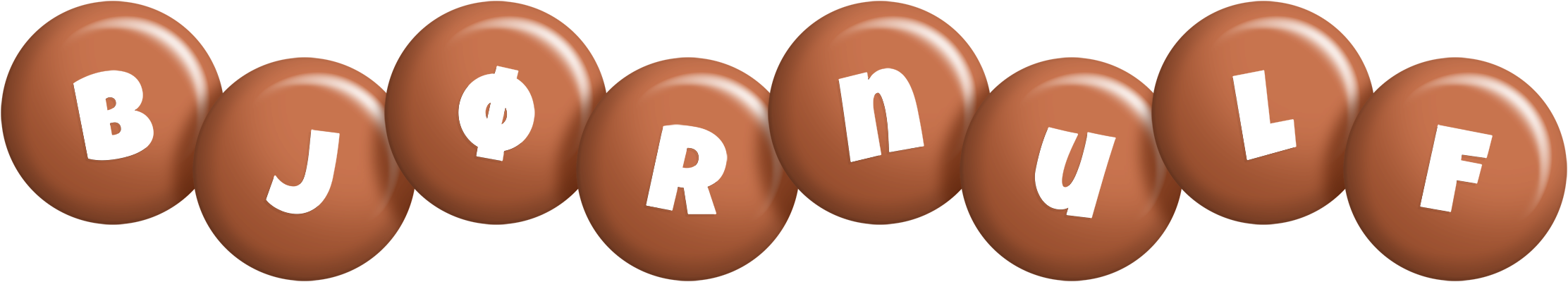 Bjørnulf candy-brown logo