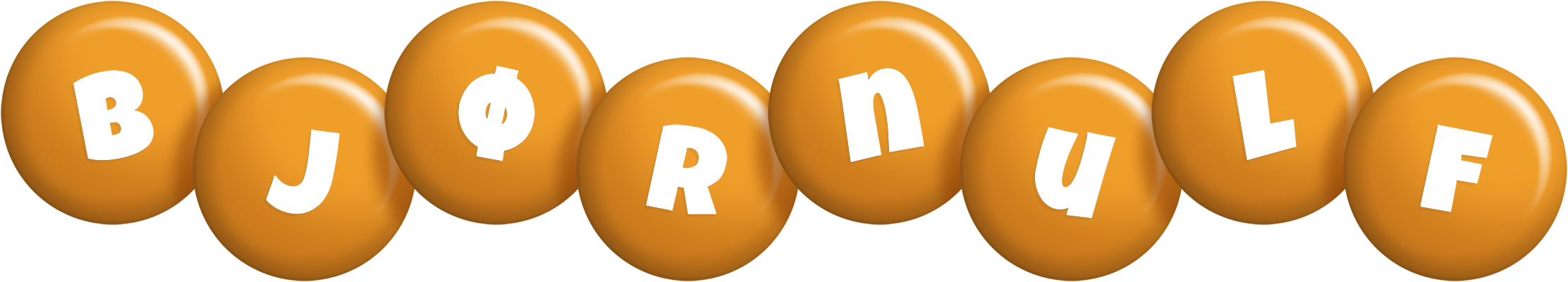 Bjørnulf candy-orange logo