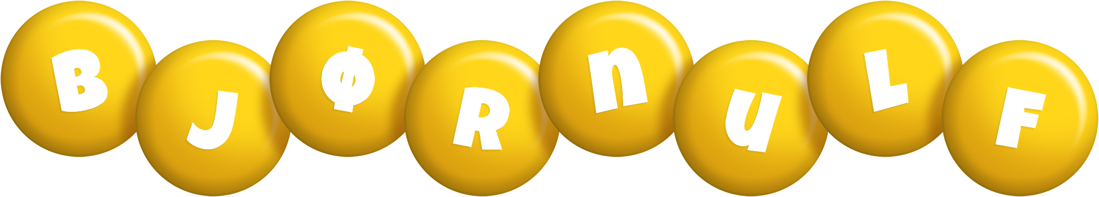 Bjørnulf candy-yellow logo