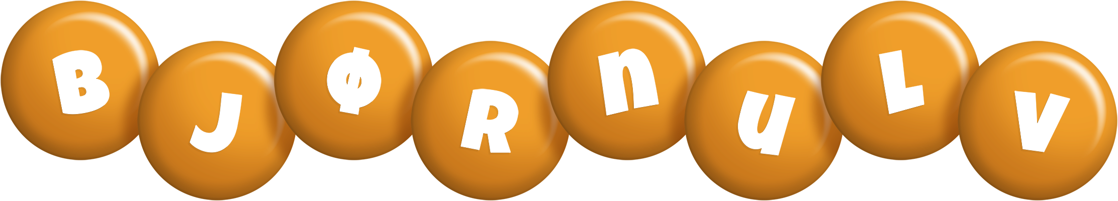 Bjørnulv candy-orange logo