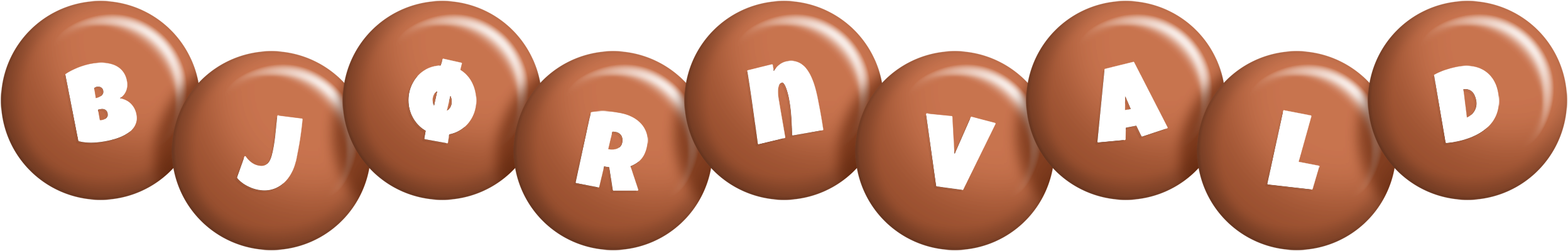 Bjørnvald candy-brown logo