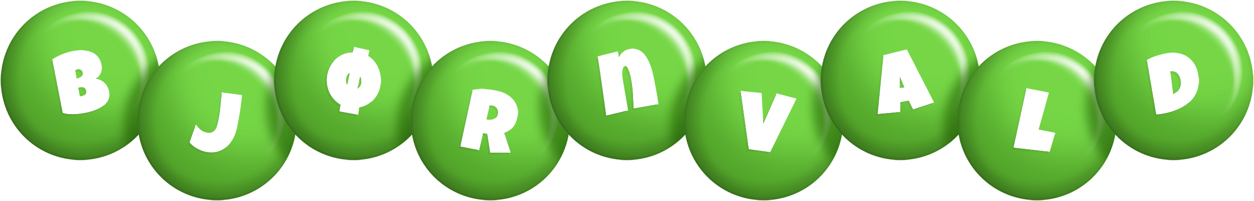 Bjørnvald candy-green logo