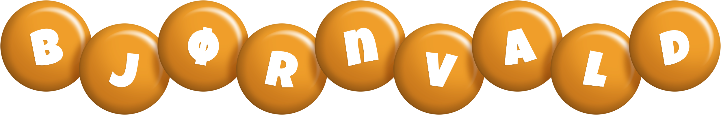 Bjørnvald candy-orange logo