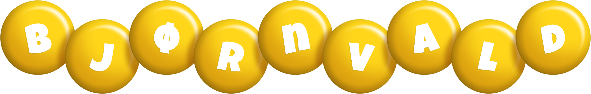 Bjørnvald candy-yellow logo