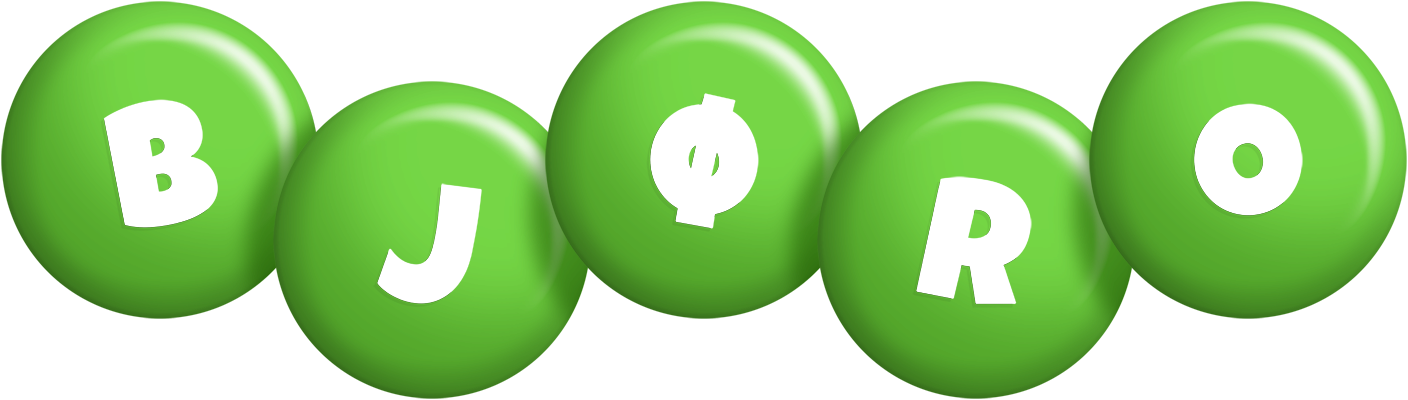 Bjøro candy-green logo