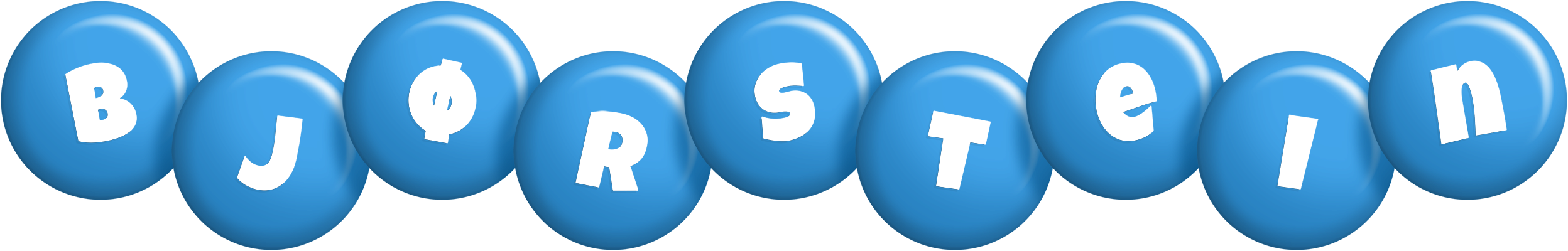 Bjørstein candy-blue logo