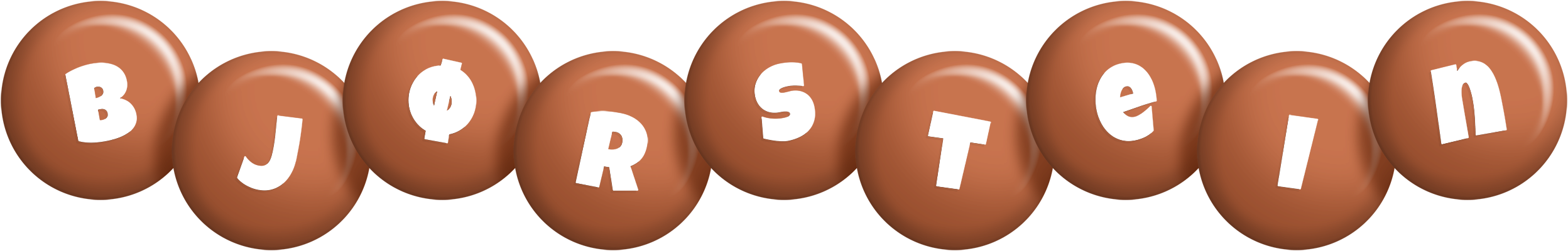 Bjørstein candy-brown logo