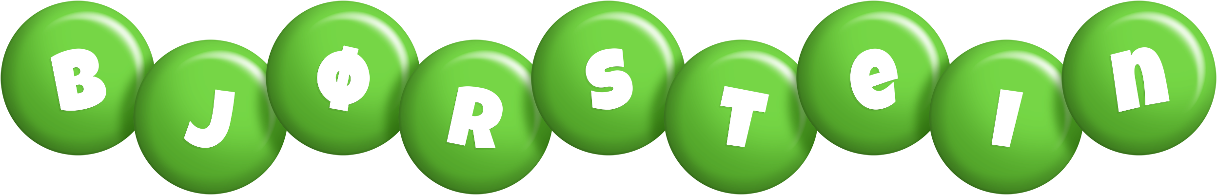 Bjørstein candy-green logo