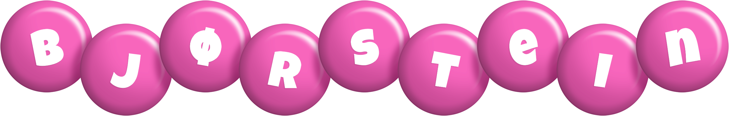 Bjørstein candy-pink logo