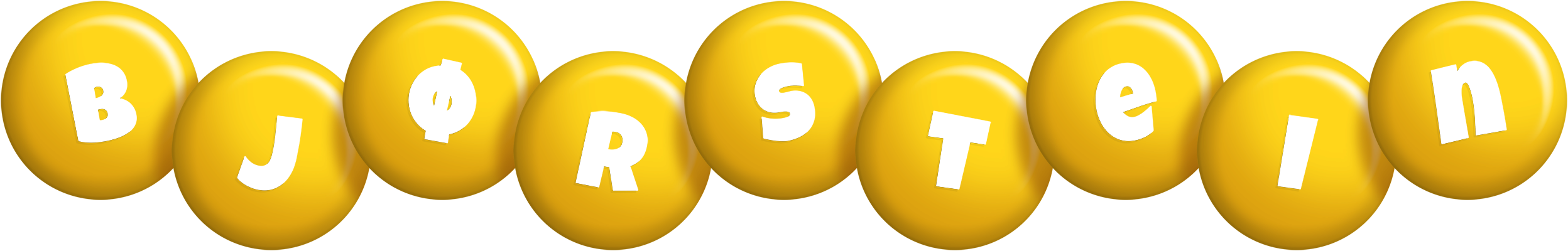Bjørstein candy-yellow logo
