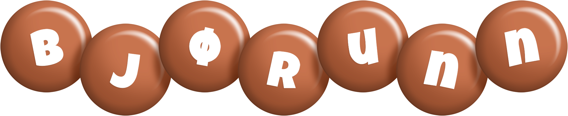 Bjørunn candy-brown logo