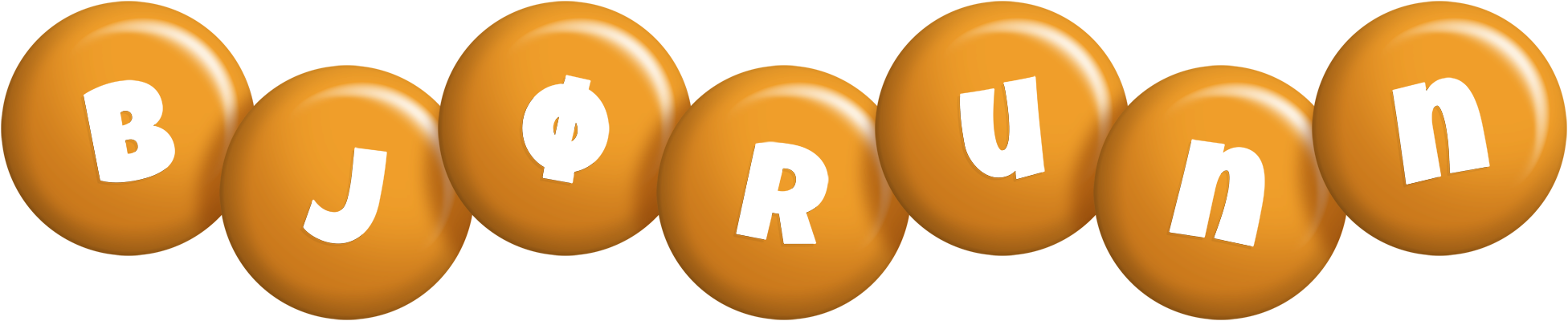 Bjørunn candy-orange logo