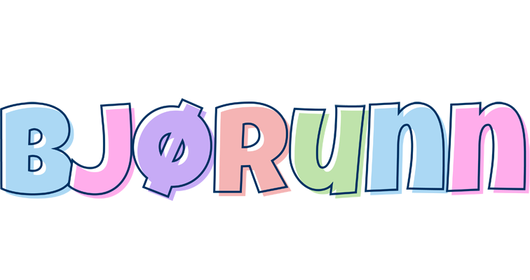 Bjørunn pastel logo