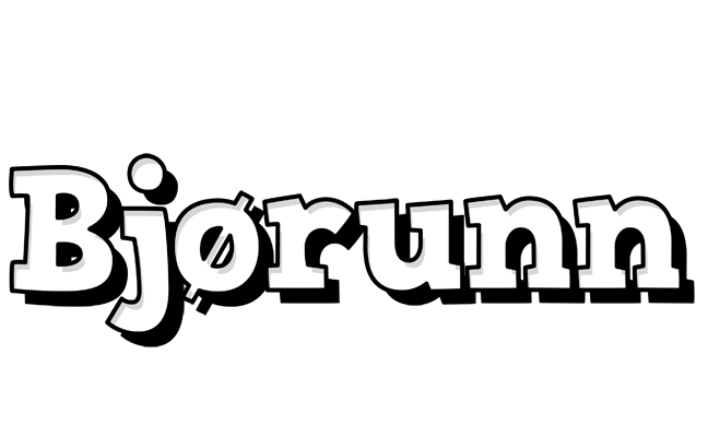 Bjørunn snowing logo