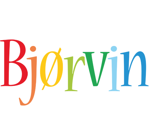 Bjørvin birthday logo