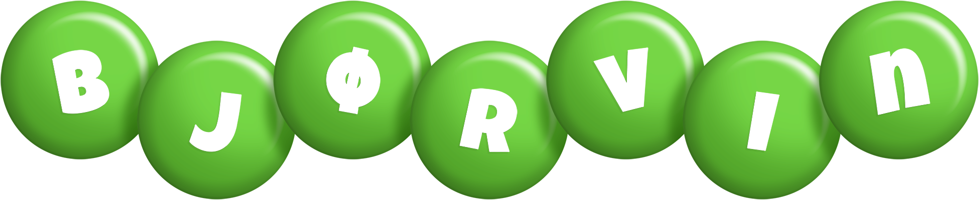 Bjørvin candy-green logo