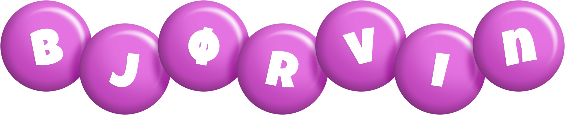 Bjørvin candy-purple logo