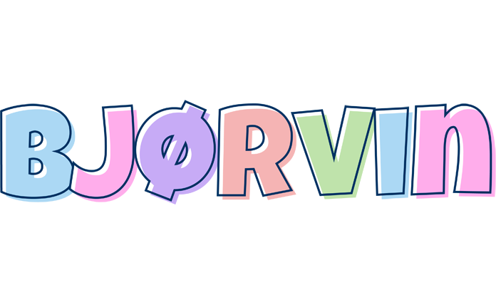 Bjørvin pastel logo