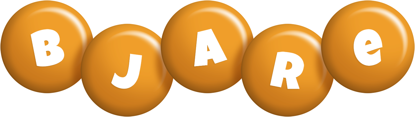 Bjare candy-orange logo