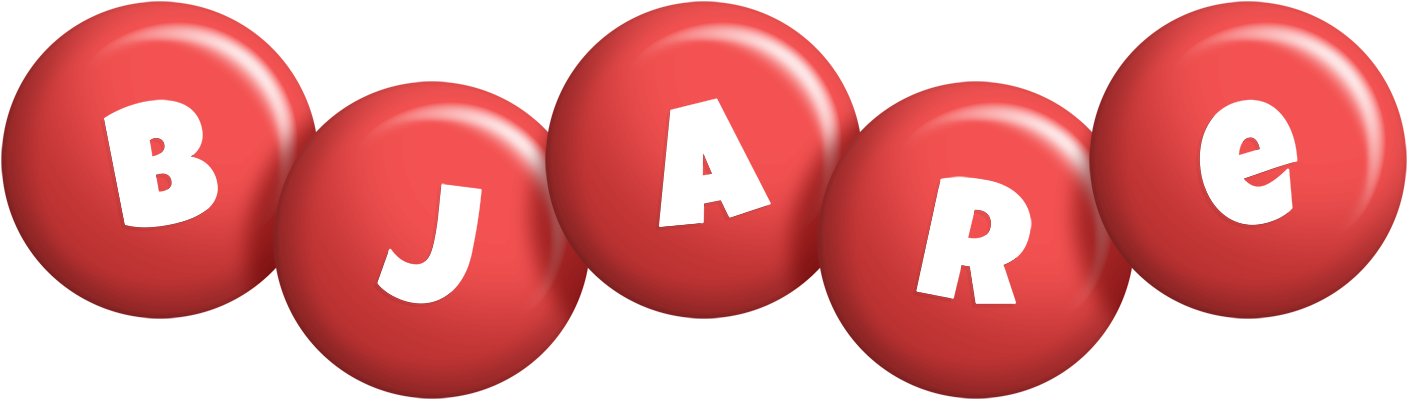 Bjare candy-red logo