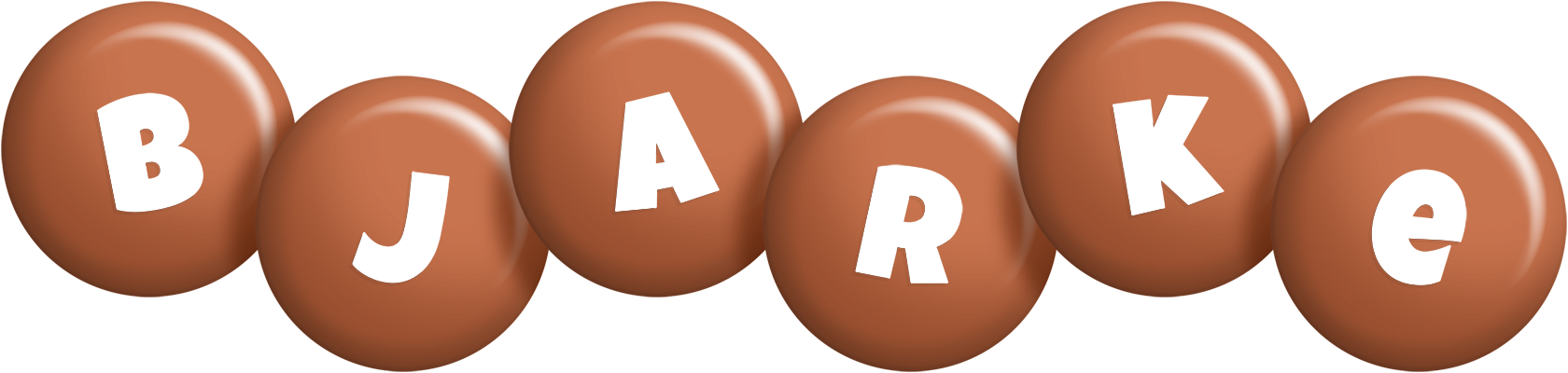 Bjarke candy-brown logo