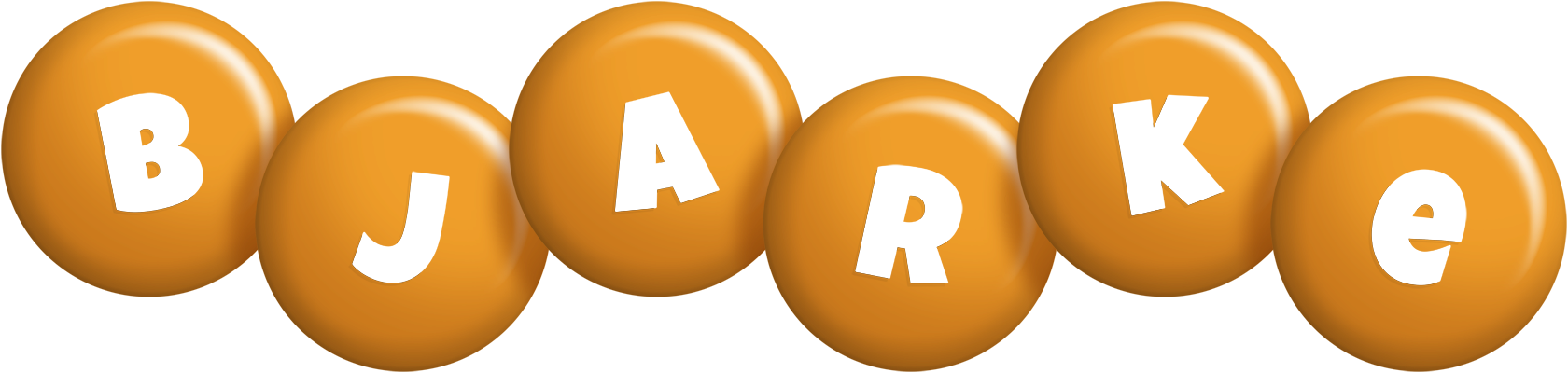Bjarke candy-orange logo