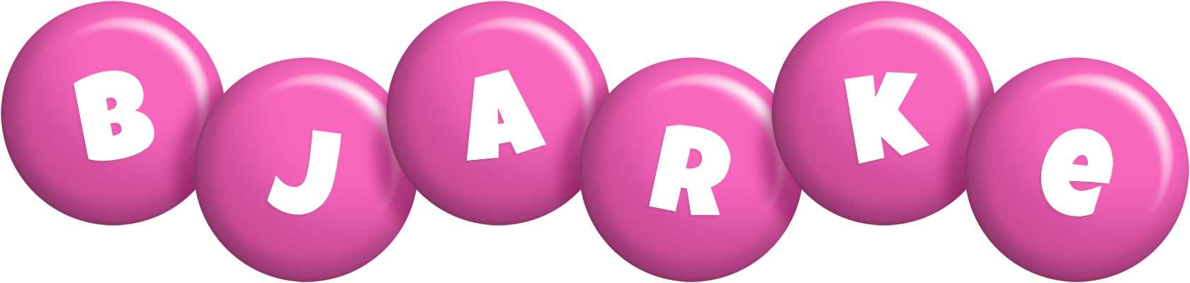 Bjarke candy-pink logo