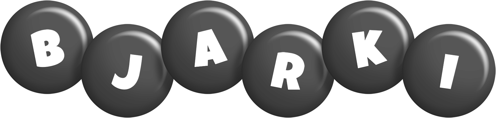 Bjarki candy-black logo
