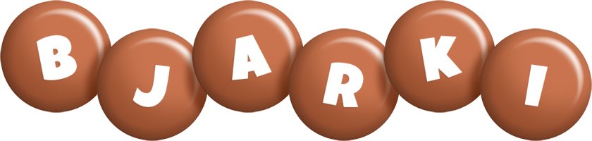 Bjarki candy-brown logo