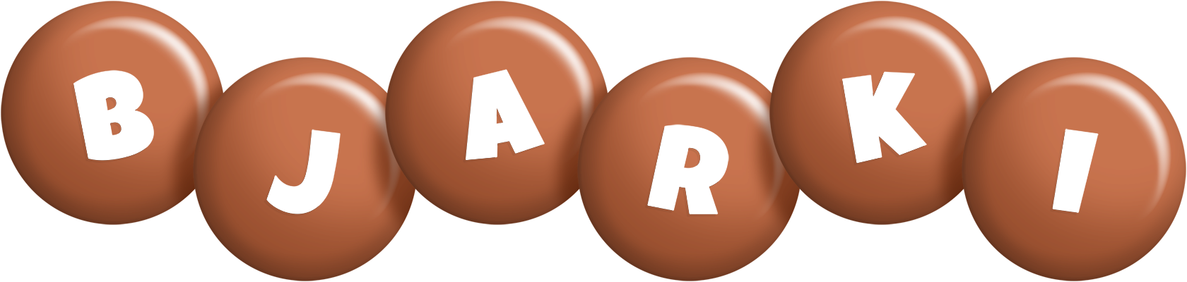 Bjarki candy-brown logo