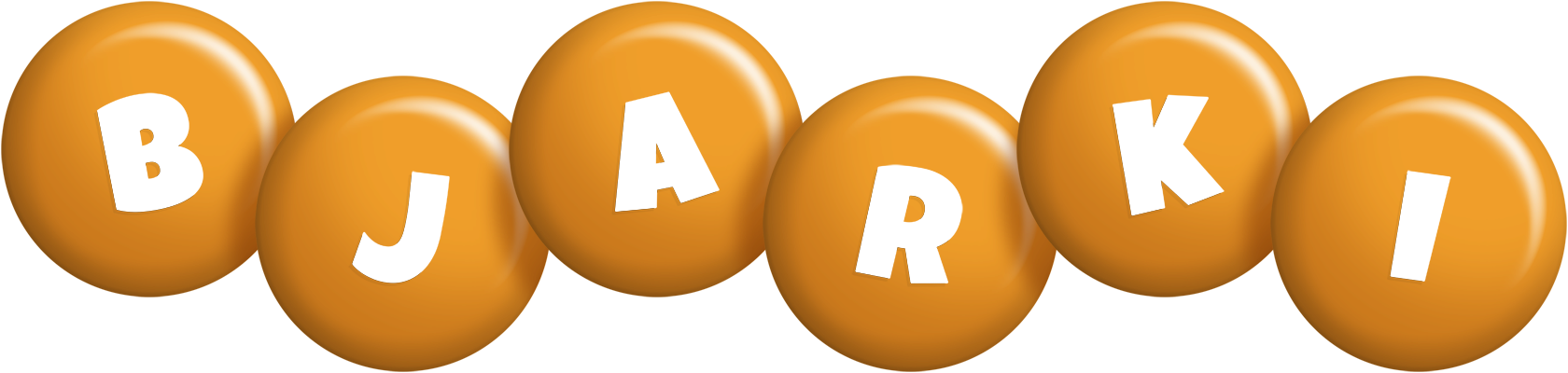 Bjarki candy-orange logo