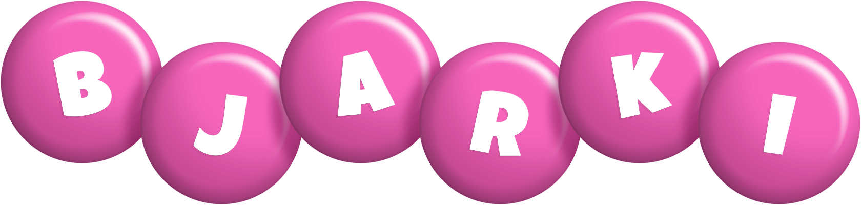 Bjarki candy-pink logo