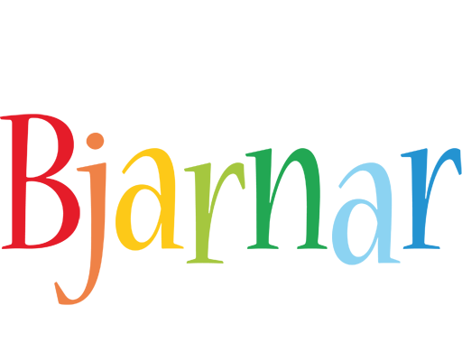 Bjarnar birthday logo
