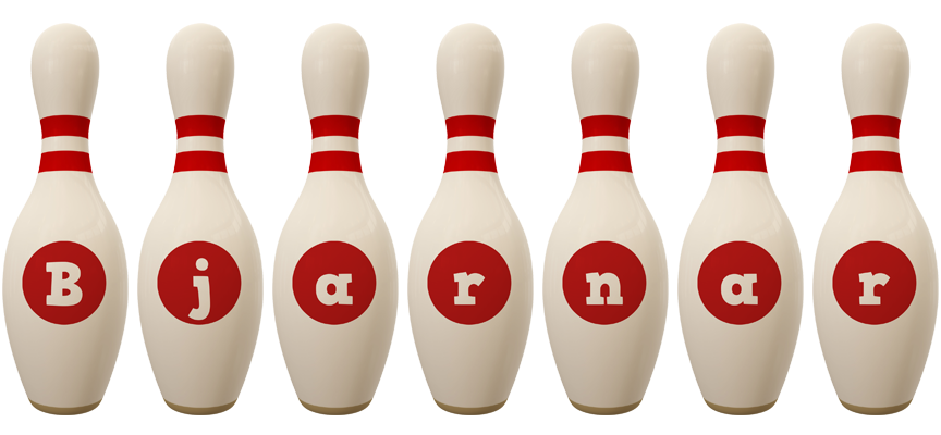 Bjarnar bowling-pin logo
