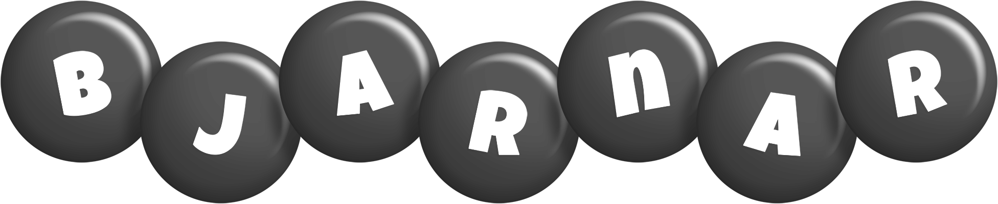 Bjarnar candy-black logo