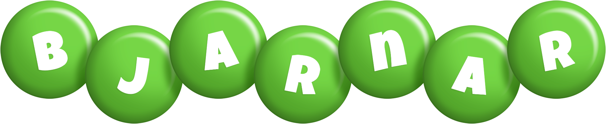 Bjarnar candy-green logo
