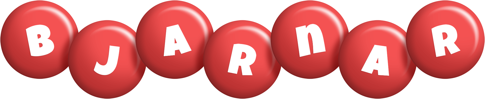 Bjarnar candy-red logo