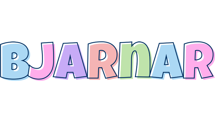 Bjarnar pastel logo