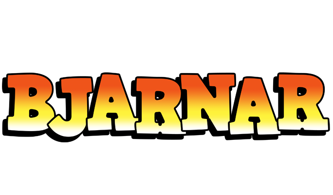 Bjarnar sunset logo