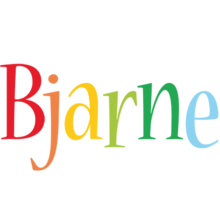 Bjarne birthday logo