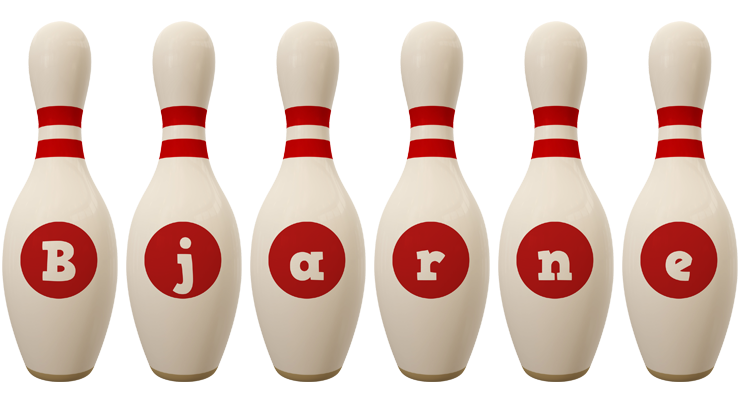Bjarne bowling-pin logo