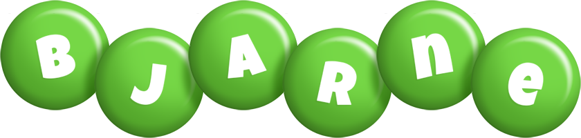 Bjarne candy-green logo