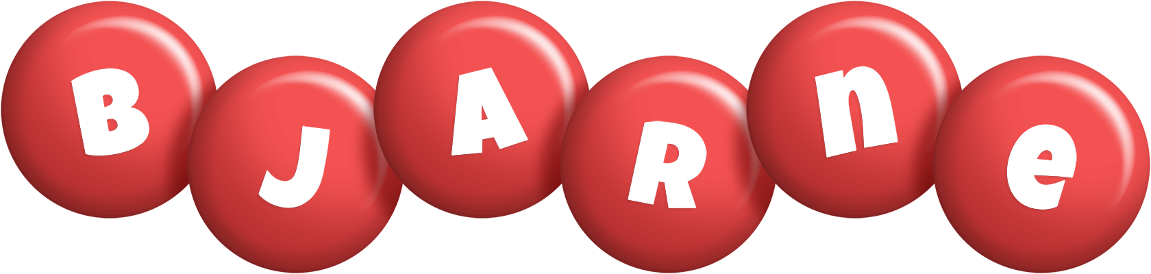 Bjarne candy-red logo