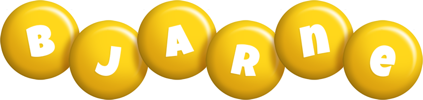 Bjarne candy-yellow logo