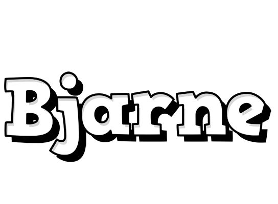 Bjarne snowing logo
