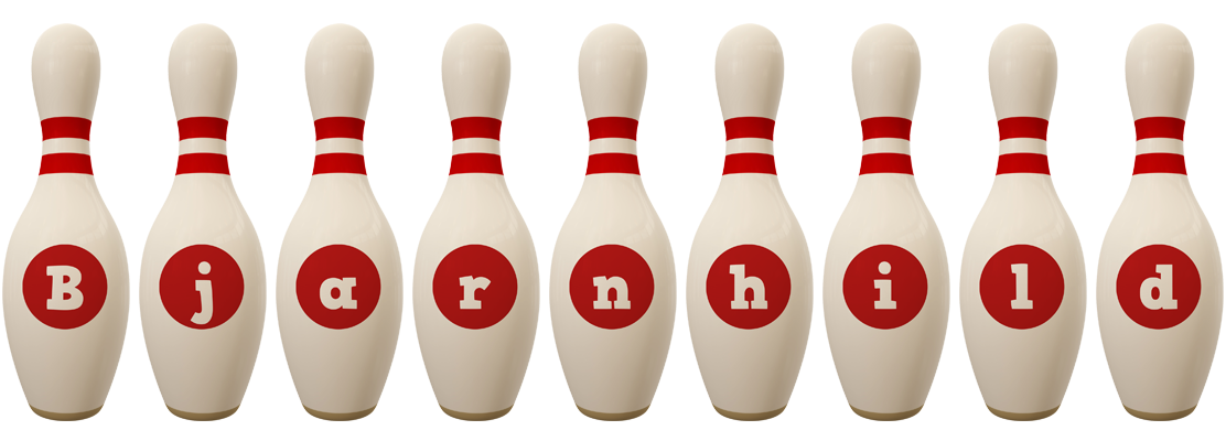 Bjarnhild bowling-pin logo