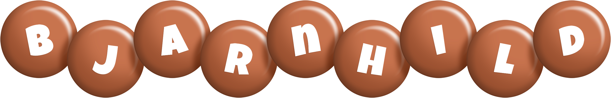 Bjarnhild candy-brown logo