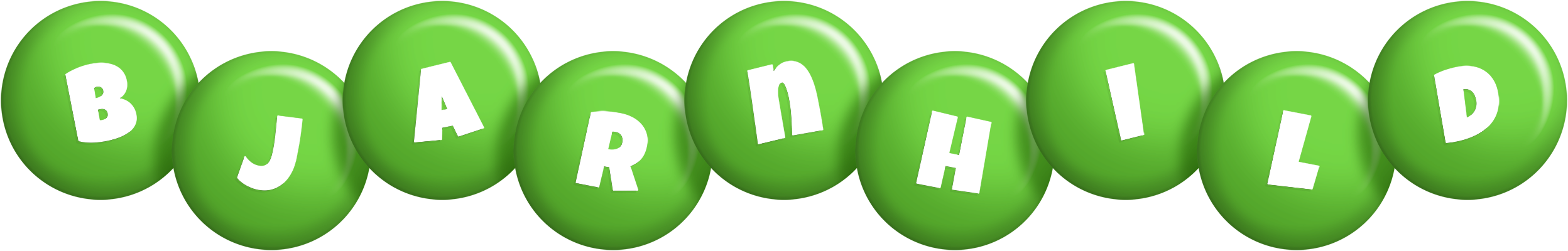 Bjarnhild candy-green logo