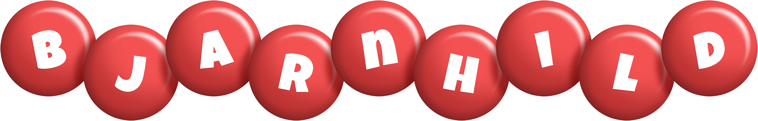 Bjarnhild candy-red logo