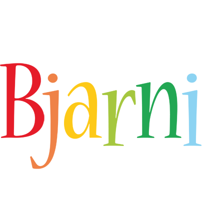 Bjarni birthday logo